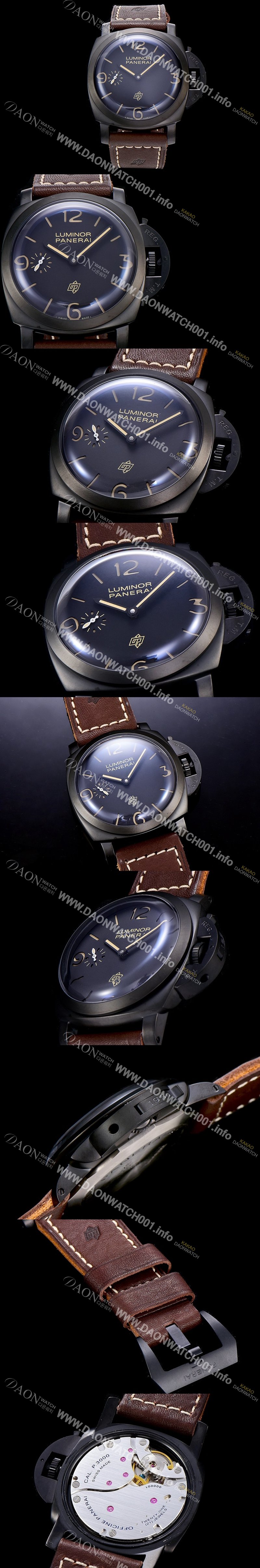 SA급 파네라이남성용 초특가한정 루미노르 PAM00575 1950 3데이 티타뉴오 DLC 47mm 오토매틱 블랙 다이얼 PAN80958 xx