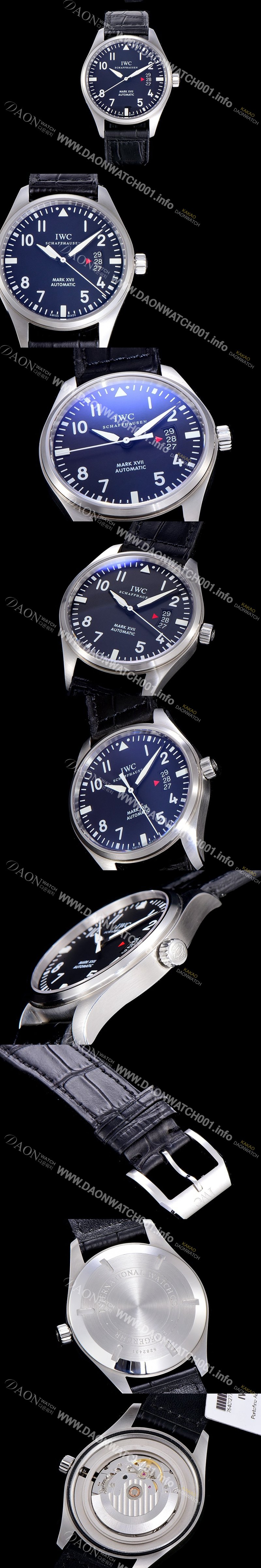 SA급 아이더블유씨남성용 파일럿 IW326501 마크17 41mm 오토매틱 블랙 다이얼 IWC10770 xx