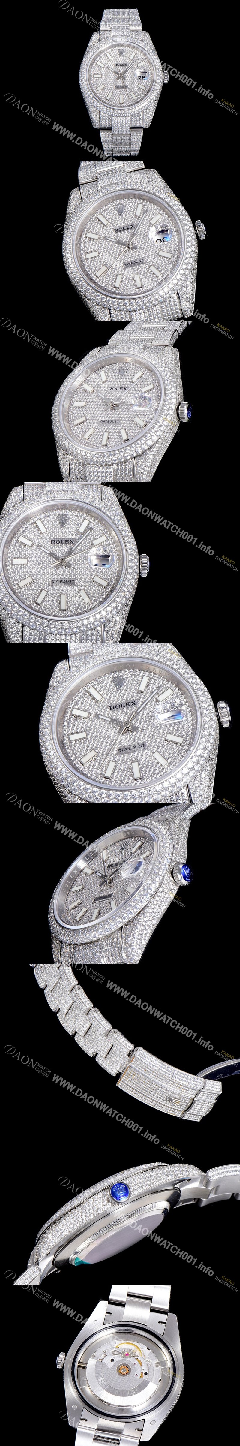 SA급 로렉스남성용 1:1수제공정 제작！！ 데이져스트 41mm 다이아몬드 904L 오토매틱 보석다이얼 ROL58342 xx