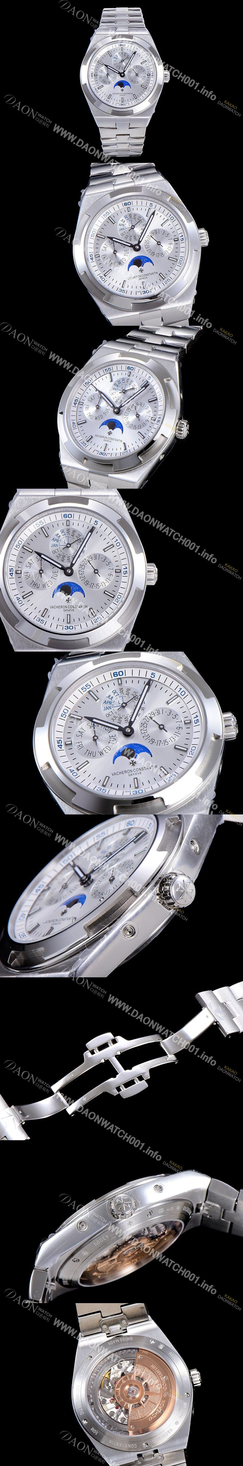 SA급 바쉐런 콘스탄틴 남성용 오버시즈 4300V 오토매틱 1120QP/1타입 41.5미리 메탈케이스 실버다이얼 VAC73732 xx