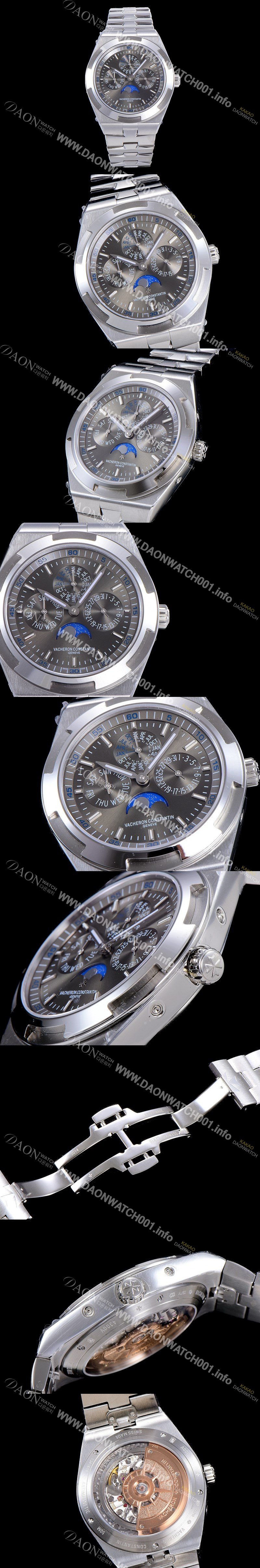 SA급 바쉐런 콘스탄틴 남성용 오버시즈 4300V 오토매틱 1120QP/1타입 41.5미리 메탈케이스 그레이다이얼 VAC73744 xx