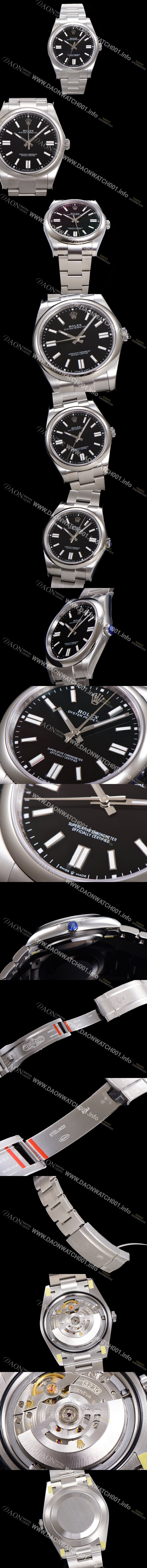 SA급 로렉스 남성용 904스틸 오이스터 퍼페추얼 m126000 오토매틱 칼리버 3230타입 36미리 메탈시계 블랙다이얼 ROL79976 xx