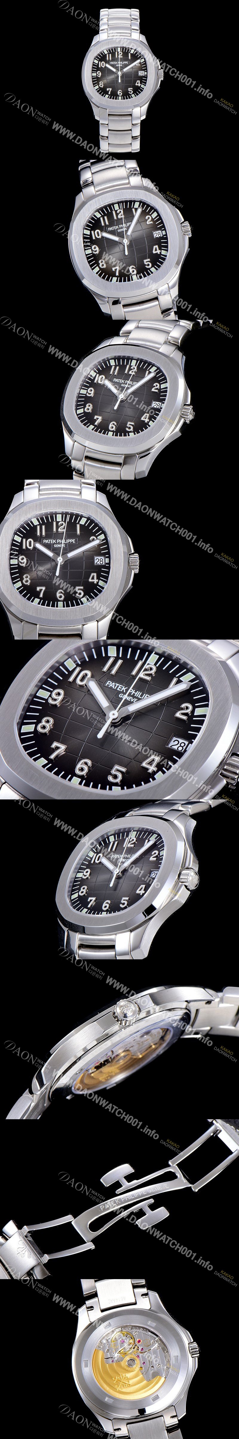 SA급 파텍필립 남성용 아쿠아넛 데이터 Ref. 5167A-001  40미리 메탈줄 블랙다이얼 PAT75364 xx