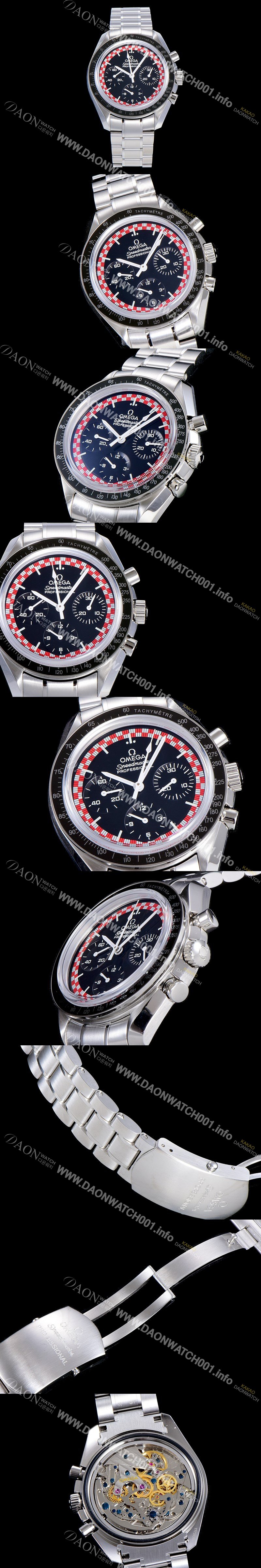 SA급 오메가 남성용 스피드마스터 문워치 크로노그래프 씬씬 수동형 42미리 메탈줄 블랙다이얼 OMG79559 xx