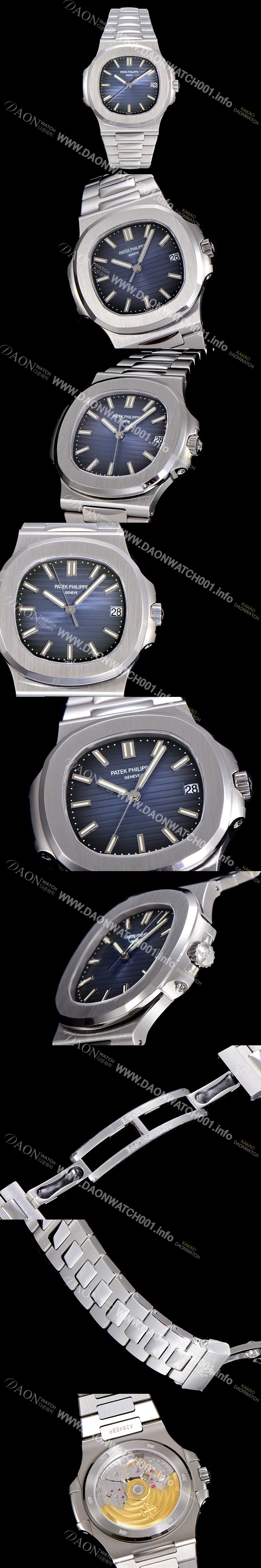 SA급 파텍필립 남성용 5711/1A 010 노틸러스 Cal.324 S C타입무브 오토매틱 40미리 메탈줄 블루다이얼 PAT75339 xx
