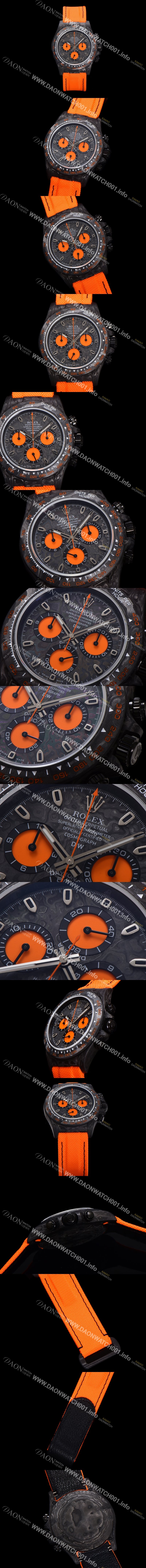 SA급 로렉스 남성용 데이토나 DIW 포지드카본 커스텀 40미리 크로노그래프 오토매틱 Cal.4130 무브먼트 블랙 다이얼 ROL79679 xx