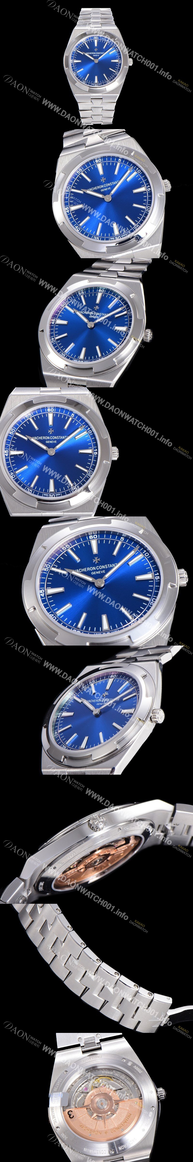 SA급 바쉐런콘스탄틴 남성용 오버시즈 오토매틱 CAL.1120/1 메탈줄 40미리 블루다이얼 VAC73771 xx