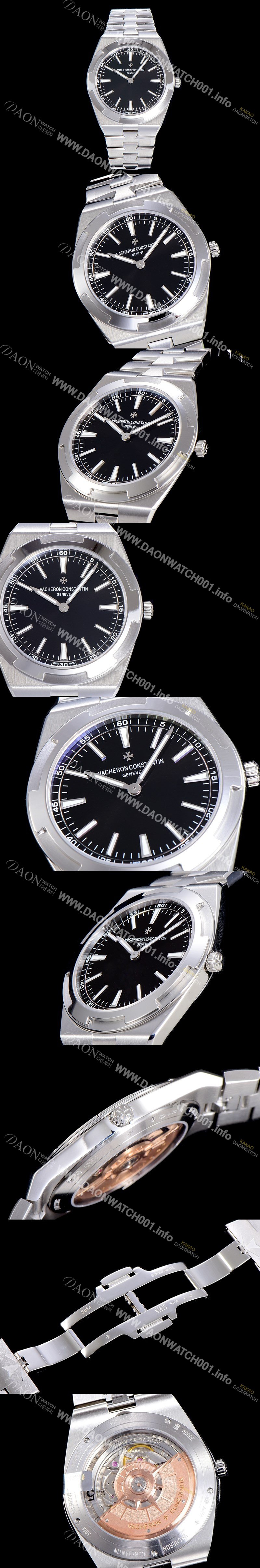 SA급 바쉐런콘스탄틴 남성용 오버시즈 오토매틱 CAL.1120/1 메탈줄 40미리 블랙다이얼 VAC73992 xx