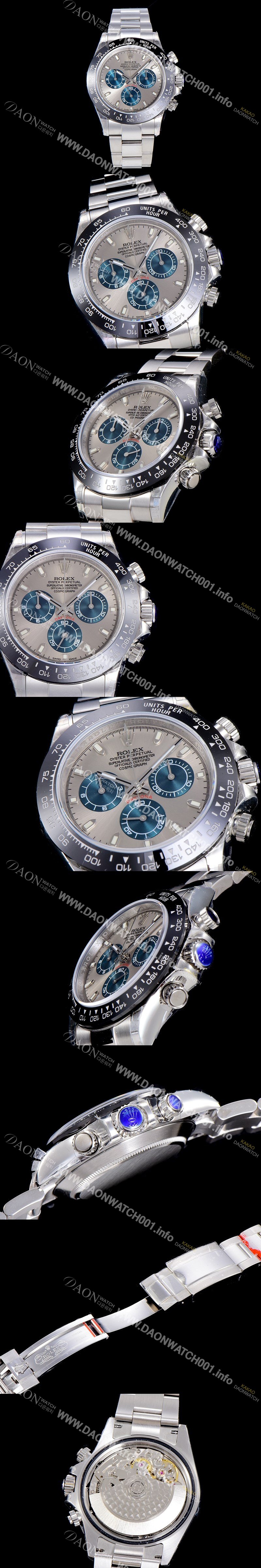 SA급 로렉스 남성용 코스모그레프 데이토나 오이스터 40미리 오토매틱 7750-2 타입 그레이다이얼 ROL79363 xx
