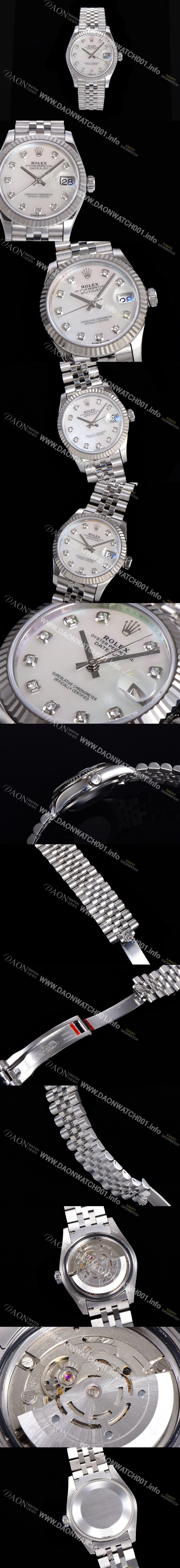 로렉스 2021신상 데이져스트 오토매틱 ETA-2688 31mm 여성용 메탈줄 실버다이얼 rol104415972