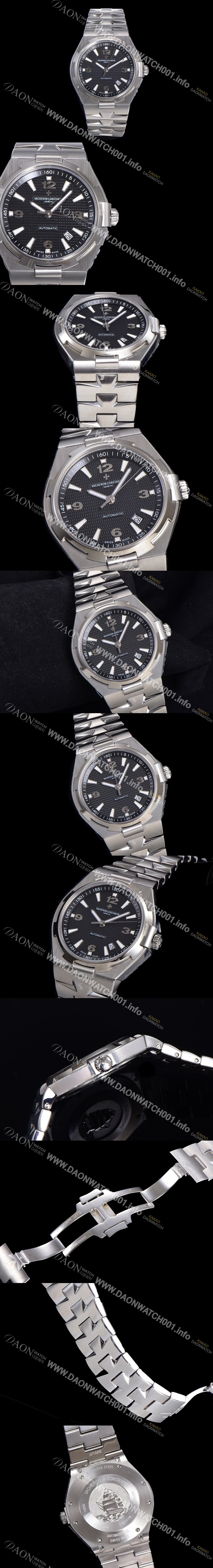 바쉐런 콘스탄틴 오버시즈 오토매틱 9015타입 42mm 남성용시계 메탈줄 블랙다이얼 vac031374603