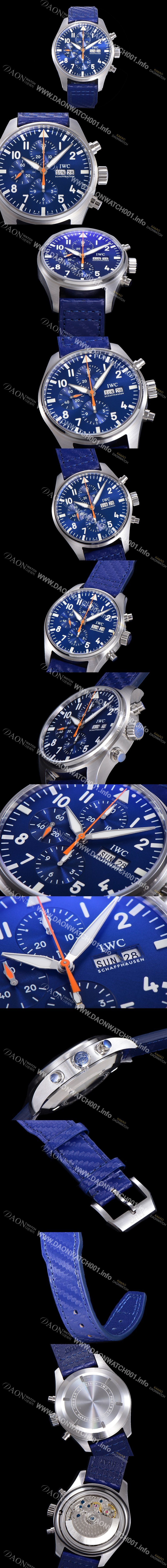 SA급 아이더블유씨 남성용 파일럿 IW377729 샤프하우젠 크로노그래프 캡틴 블루 다이얼 7750 오토매틱 무브먼트 IWC77963 xx