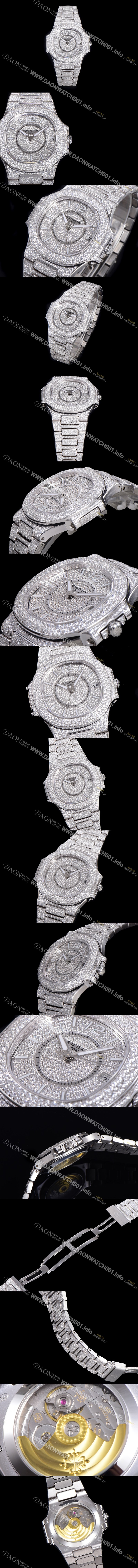 파텍필립 노틸러스 레이디 오토매틱Cal.324타입 37mm 여성용시계 보석/다이아몬드셋팅 보석다이얼 pat056780246