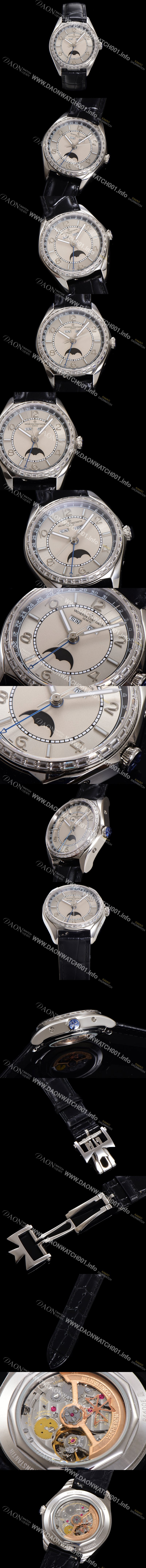 SA급 바쉐론 콘스탄틴 남성용 피프티식스 컴플리트 캘린더 Ref.4600E 오토매틱 2460 QCL/1 타입 40mm 그레이 다이얼 vac1152 xx