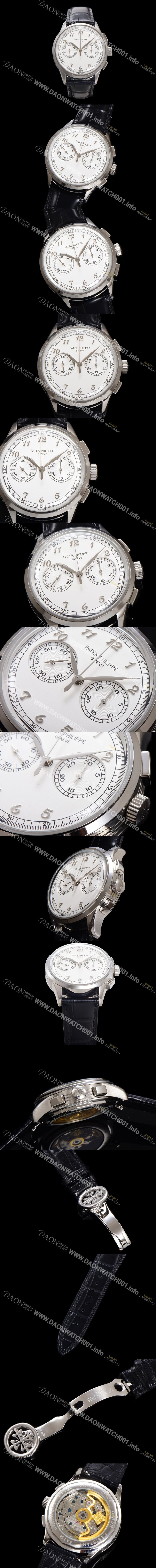 SA급 파텍필립 남성용 컴플리케이션 5170G 크로노그래프 오토매틱 7750 타입 39mm 가죽줄 화이트 다이얼 pat2209 xx
