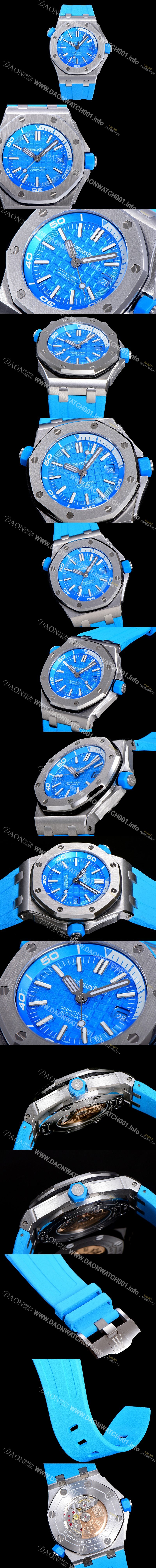 SA급 오데마피게 남성용 옐로 세라믹 다이버!!로얄오크 오프쇼어15710ST.OO.A038CA.01 옐로 와플 다이얼 오토매틱 무브먼트 AUD12273 xx