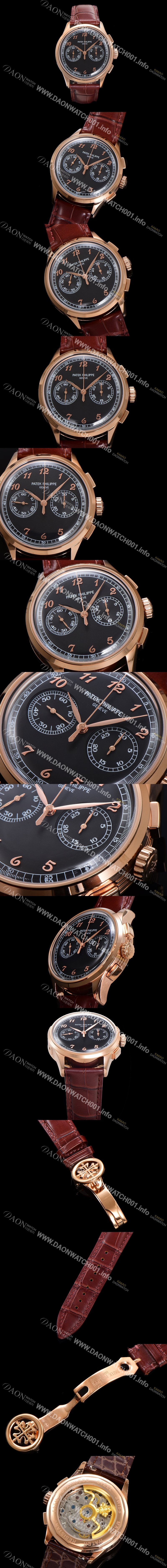 SA급 파텍필립 남성용 컴플리케이션 5170G 크로노그래프 18k로즈골드 오토매틱 7750 타입 39mm 가죽줄 블랙 다이얼 pat2213 xx