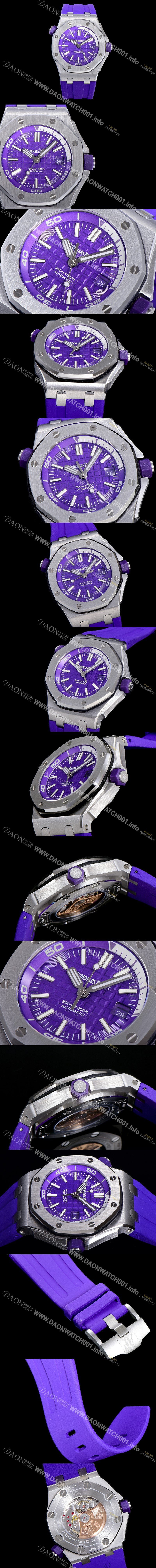 SA급 오데마피게 남성용 옐로 세라믹 다이버!!로얄오크 오프쇼어15710ST.OO.A038CA.01 옐로 와플 다이얼 오토매틱 무브먼트 AUD12281 xx