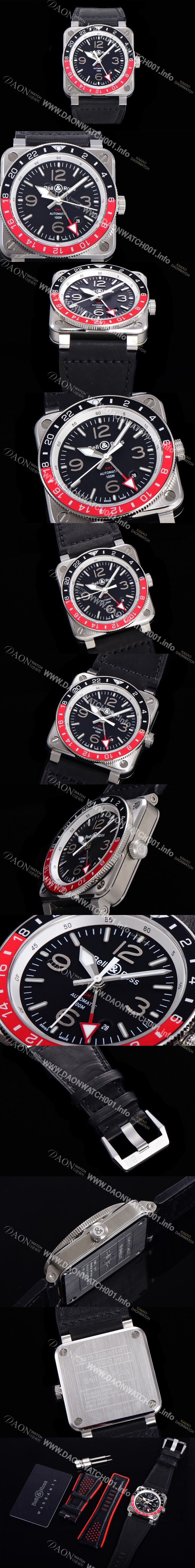 SA급 벨엔로스 남성용 BR-03 인스트루먼트 PVD블랙코팅 오토매틱 9015무브먼트 42미리 러버우테탄줄 화이트다이얼 BEL72614 xx