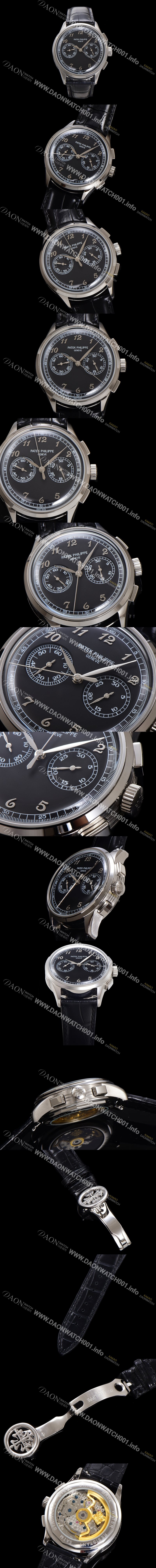 SA급 파텍필립 남성용 컴플리케이션 5170G 크로노그래프 오토매틱 7750 타입 39mm 가죽줄 블랙 다이얼 pat2211 xx
