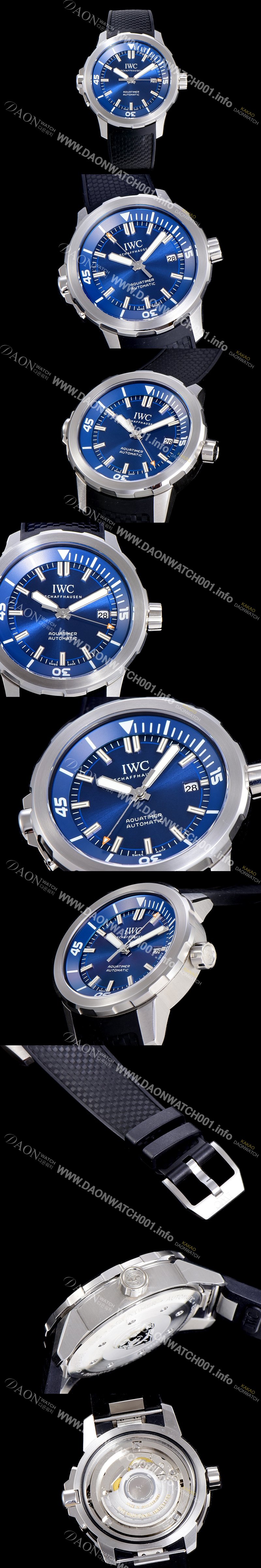 SA급 아이더블유씨 남성용 아쿠아타이머 IW329005 블루 다이얼 42미리 9015 오토매틱 무브먼트 IWC79273 xx