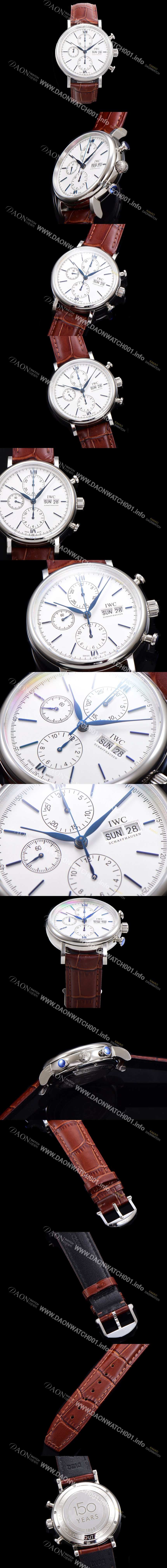 SA급 아이더블유씨 남성용 포르토피노 IW391024  오토매틱 무브먼트 42미리 화이트 다이얼 IWC71013 xx