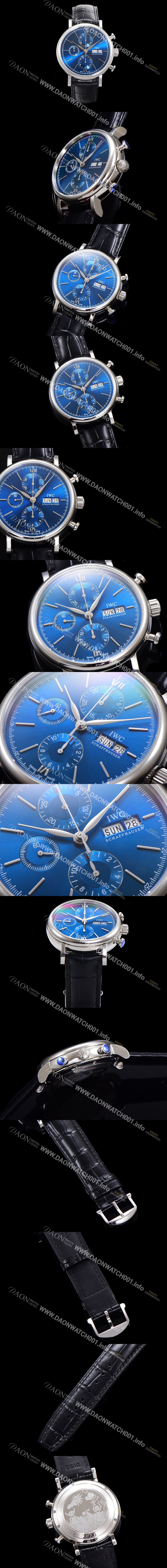 SA급 아이더블유씨 남성용 포르토피노 IW391019 오토매틱 무브먼트 42미리 블루 다이얼 IWC71014 xx