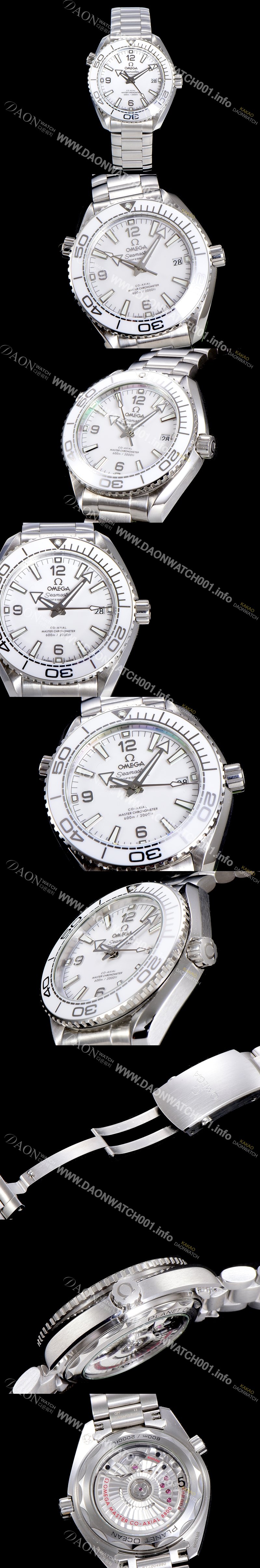 SA급 오메가 남성용 씨마스터 215.33.40.20.04.001 플라넷 오션 600M Co-Axial Master 42미리 오토매틱 화이트다이얼 OMG98027 xx