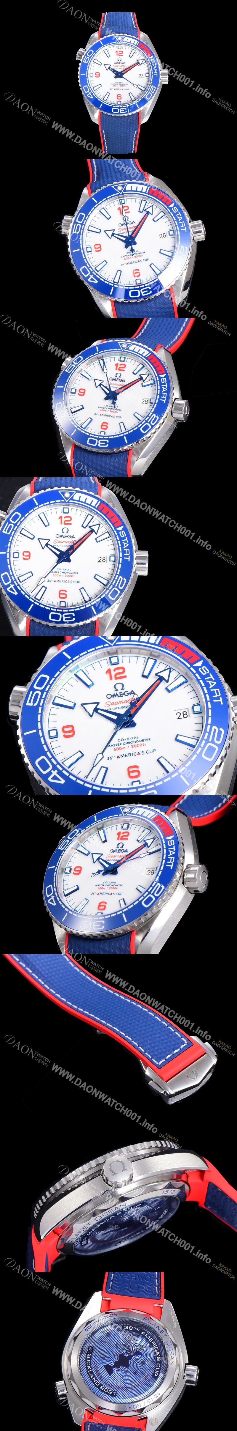 SA급 오메가 남성용 씨마스터 522.32.44.21.03.001 플래닛 오션 600M Co-Axial 43.5 미리 오토매틱 화이트다이얼 OMG98187 xx