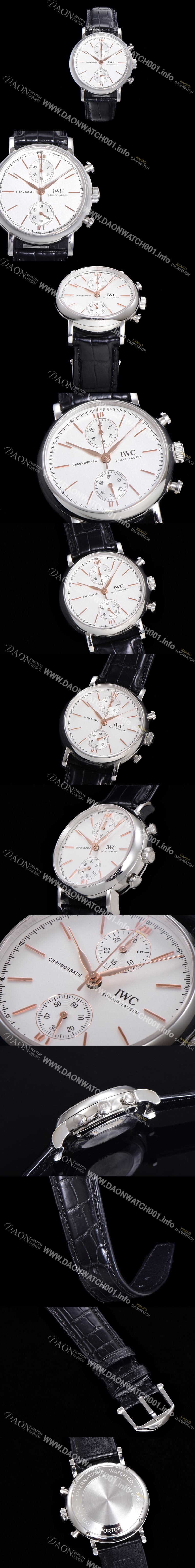 SA급 아이더블유씨 남성용 포르토피노 IW391406 화이트 다이얼 39미리 악어가죽 7750 오토매틱 무브먼트 IWC76293 xx