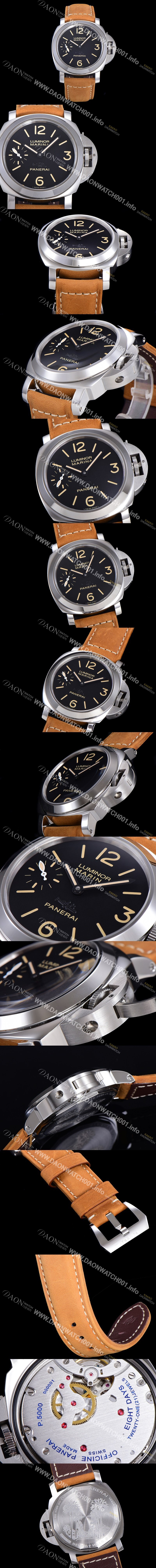 SA급 파네라이 남성용 루미노르 마리나 파리 한정100개 PAM00414 블랙 다이얼 44mm 오토매틱 무브먼트 PAN02182 xx