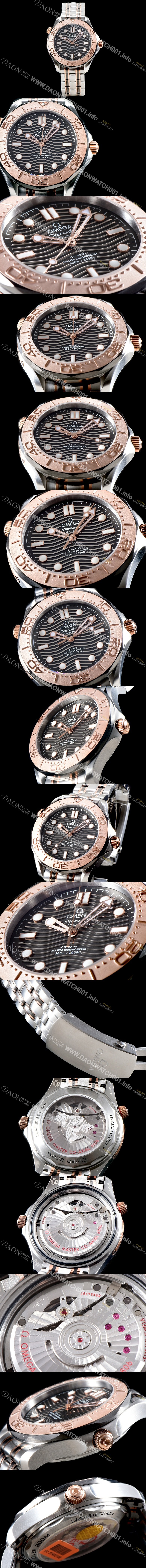 SA급 오메가남성용 씨마스터 다이버 300 마스터 코-액시얼 210.60.42.20.99.001 42mm 오토메틱 그레이다이얼 OMG14886 xx
