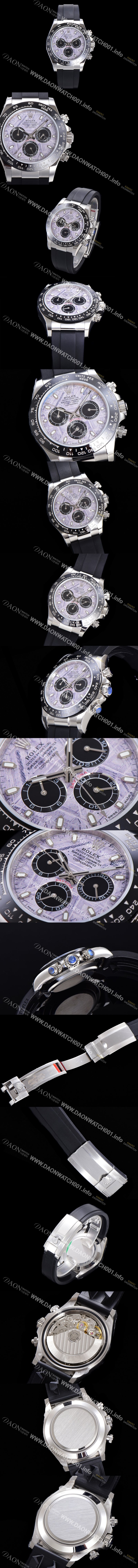 SA급 로렉스 남성용 904L스틸!! 116519LN 코스모그레프 데이토나 40미리 오토매틱 7750-2 타입 메테오라이트 다이얼 ROL75469 xx