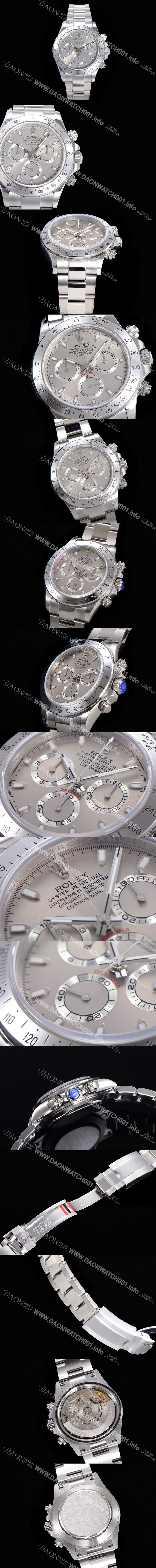 SA급 로렉스 남성용 데이토나 116509 오이스터 40미리 오토매틱 7750-2 타입 그레이다이얼 ROL71443 xx