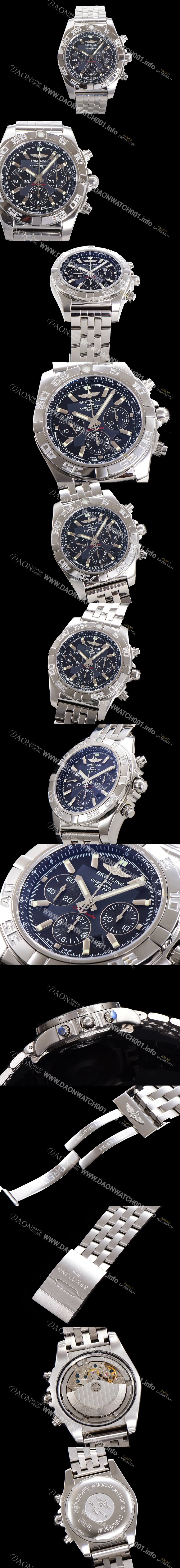 SA급 브라이틀링 남성용 크로노맷 오토매틱 크로노그래프 ETA7750-2타입 44mm 매탈줄 그레이다이얼 bre1191 xx