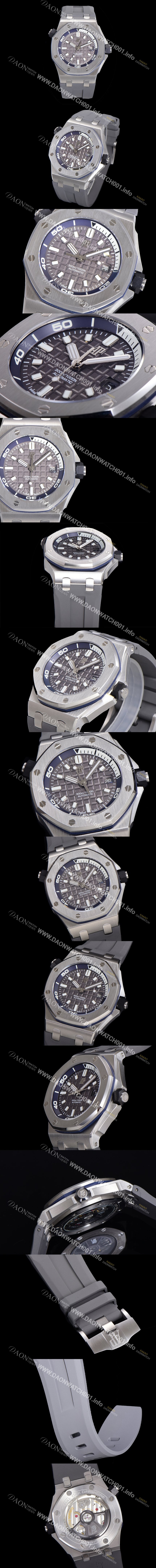 SA급 오데마피게 남성용 로얄오크 오프쇼어 다이버 오토매틱 Cal.4308타입  42mm 우레탄줄 그레이다이얼 aud9591 xx