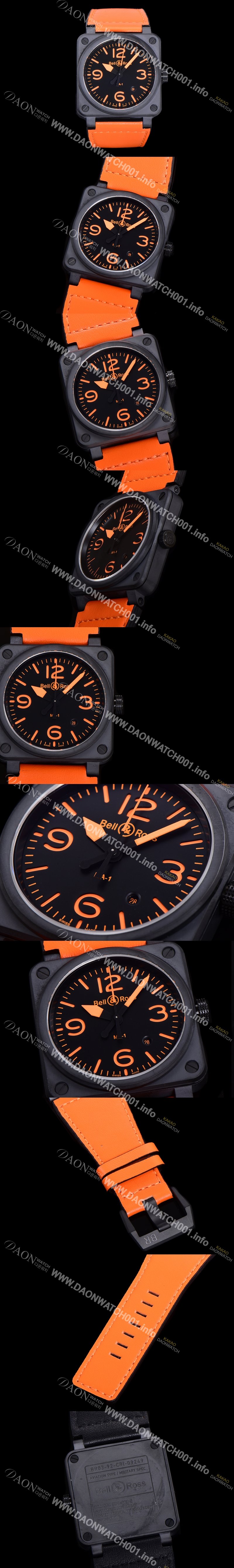 SA급 벨앤로즈 남성용시계 BR03 오토매틱 미요타 9015타입 세라믹케이스 42mm 러버줄 블랙다이얼 bel8684 xx