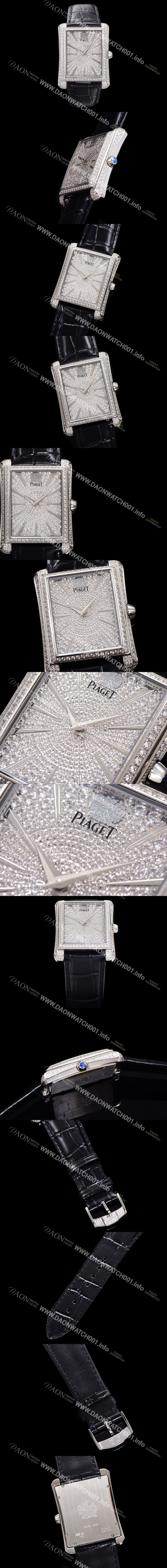 SA급 피아제 남성용 블랙티 오토매틱 ETA2824-2 타입 32mm 풀 다이아몬드 보석다이얼  pia8684 xx