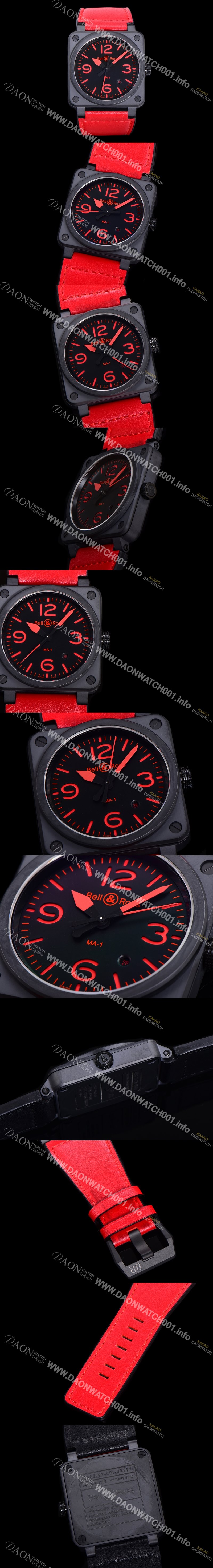 SA급 벨앤로즈 남성용시계 BR03 오토매틱 미요타 9015타입 세라믹케이스 42mm 러버줄 블랙다이얼 bel4248 xx