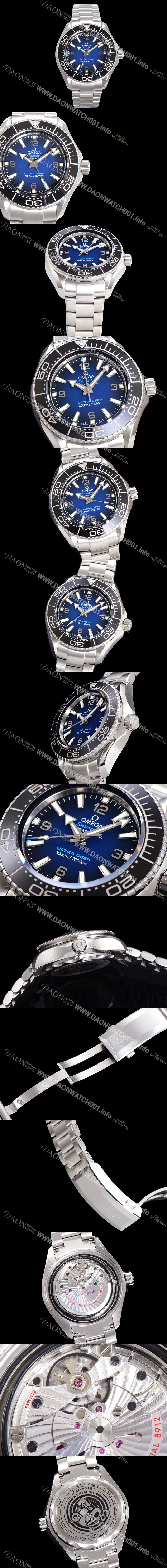 SA급 오메가 남성용 딥다이버신상 시마스터 6000M 울트라 딥 티타늄 45mm 블랙다이얼 omg91531 xx