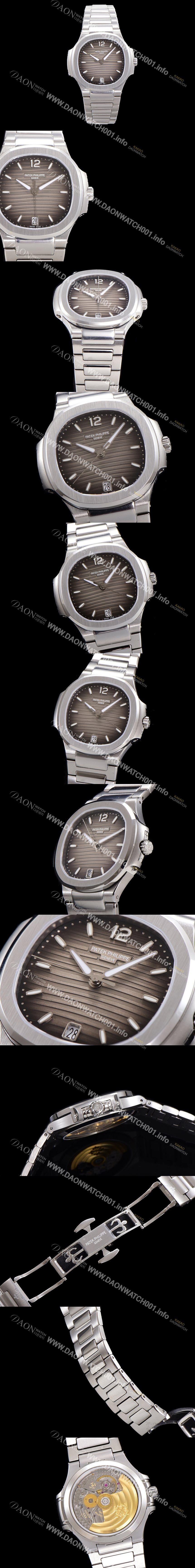 SA급 파텍필립 여성용 노틸러스 7118/1A-011 레이디스 오토매틱 Cal.324 S C타입 35.2mm 메탈줄 그레이다이얼  pat4680 xx