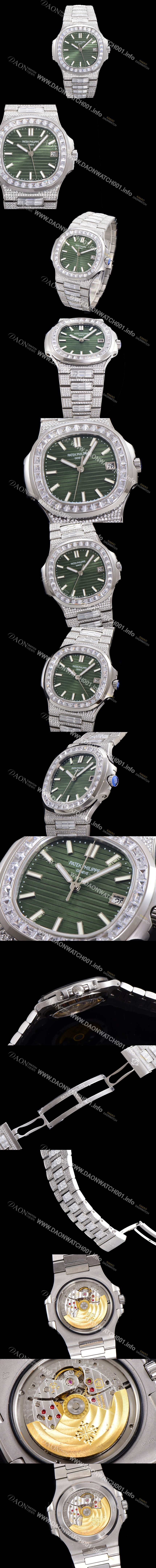 SA급 파텍필립 남성용 1:1수제공정 5711 노틸러스 40mm Cal.324 오토매틱 보석다이얼 pat2204 xx