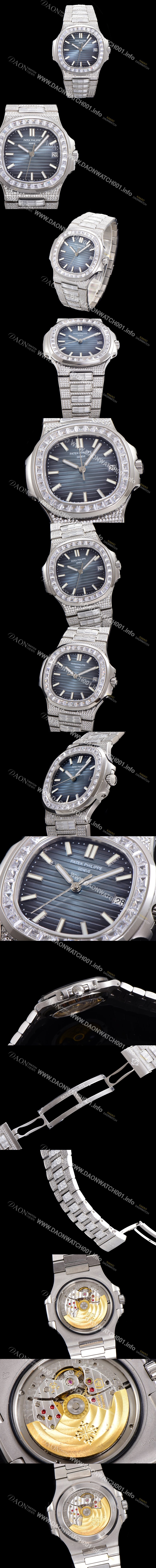 SA급 파텍필립 남성용 1:1수제공정 5711 노틸러스 40mm Cal.324 오토매틱 보석다이얼 pat8266 xx