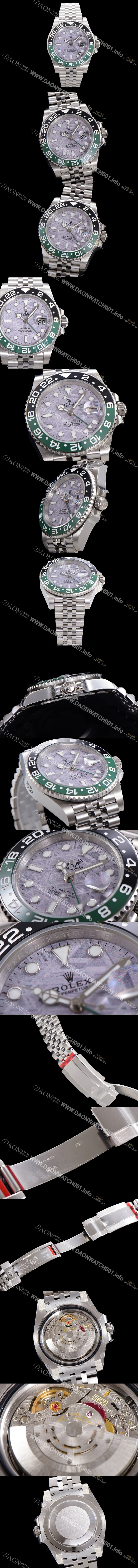 SA급 로렉스 남성용 1:1수제공정형 지엠티마스터2 오토매틱 Cal.3186 타입 40mm 메탈줄 세라믹베젤 그레이다이얼 rol42489 xx