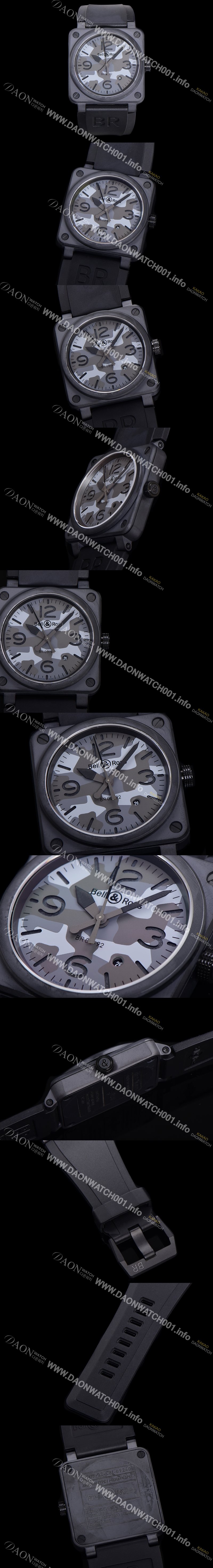 SA급 벨엔로즈 남성용 BR03-92 다이버 세라믹 오토매틱 9015 타입 42mm 우레탄줄 카모 다이얼 bel80303 xx