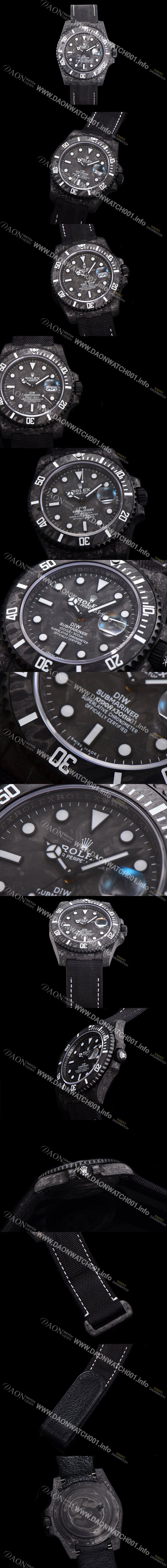 SA급 로렉스 남성용 서브마리너 41mm 포지드카본 오토매틱 Cal.3135 블랙 다이얼 rol49215 xx