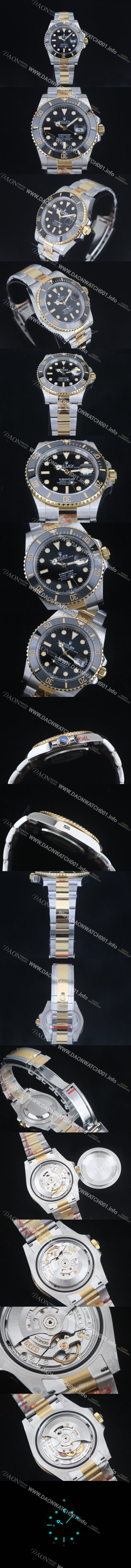 SA급 로렉스 남성용 신형 서브마리너 m126613ln 18k옐로우골드 도금 콤비 41mm 블랙 다이얼 Cal.3235 오토매틱 무브먼트 ROL91914 xx