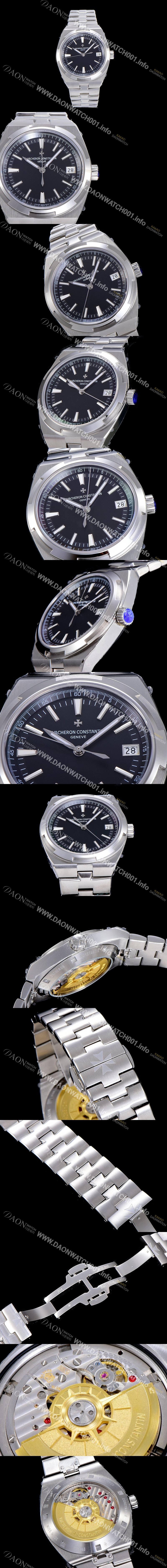 SA급 바쉐런 콘스탄틴 남성용 오버시즈 4500V/210A-B483 오토매틱 무브먼트 41mm 블랙 다이얼 vac1137 xx