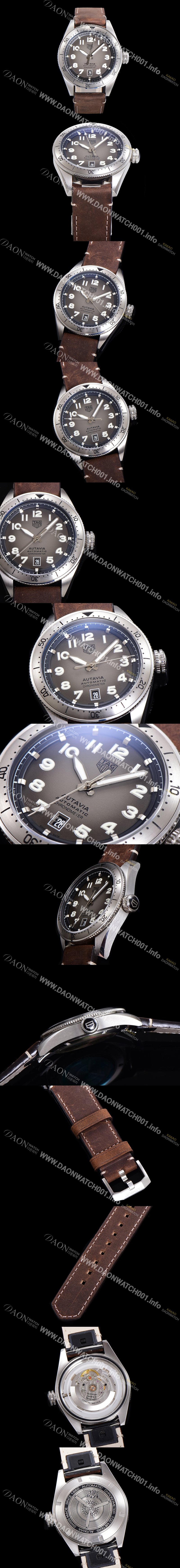 SA급 태그호이어 남성용 오타비아 WBE5114 베스트에디션 오토매틱 42미리 가죽줄 그레이다이얼 TAG73876 xx