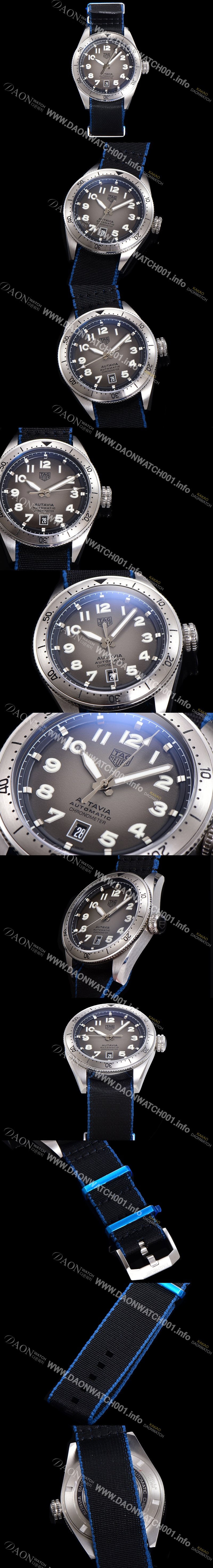 SA급 태그호이어 남성용 오타비아 WBE5114 베스트에디션 오토매틱 42미리 가죽줄 그레이다이얼 TAG73877 xx